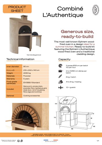 Le Combiné L'Authentique - Product sheet