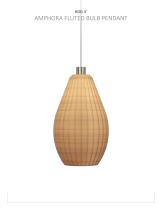 AMPHORA FLUTED BULB PENDANT