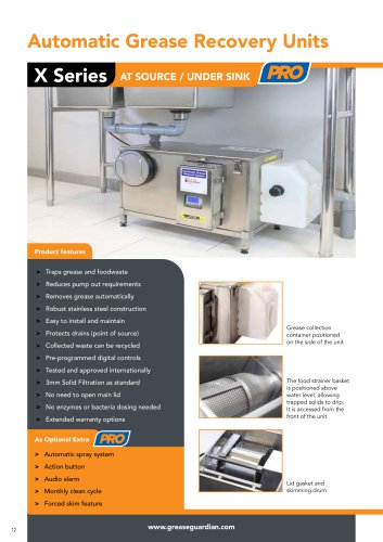 Grease Guardian X-Series for undersink installation