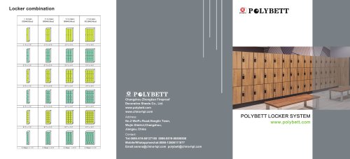 Polybett HPL Locker System