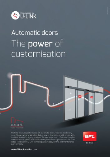 Automatic doors The power of customisation