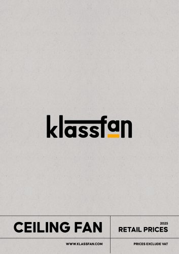 KlassFan Modulo Catalogue with 2025 Price List