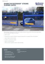 BARBICAN DEFENDER® XTREME SLIDING GATES