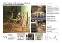 INFINE Folding chair technical sheet