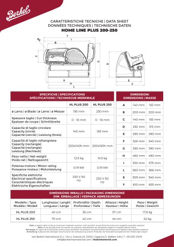 HOME LINE PLUS 200-250