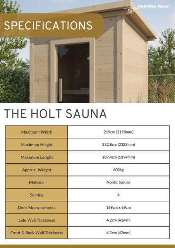 THE HOLT SAUNA