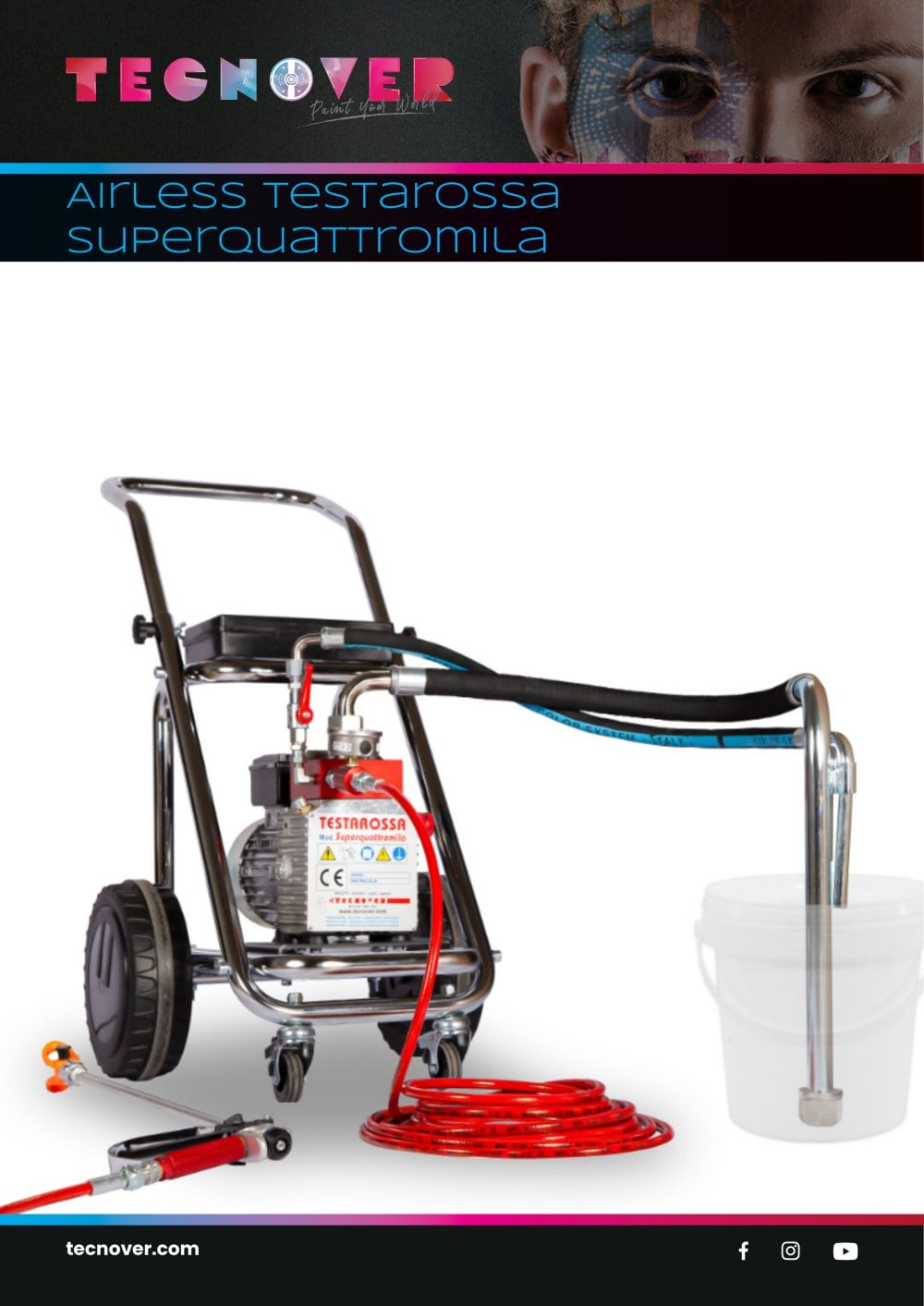 TECNOVER Testarossa Superquattromila Airless Paint Sprayer - Tecnover
