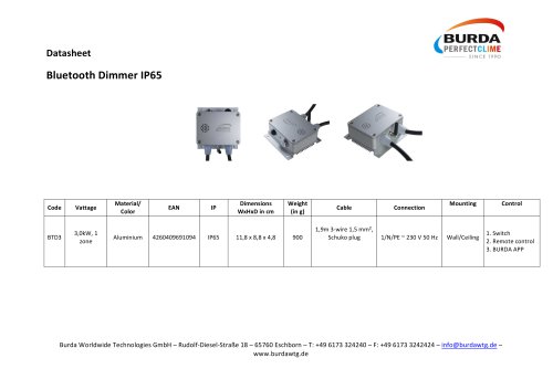 BLUETOOTH DIMMER_BTD3