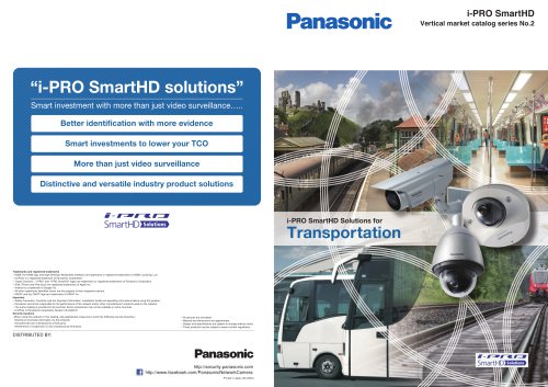 i-PRO SmartHD Solutions for Transportation