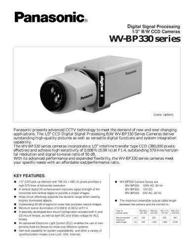 WV-BP330 series