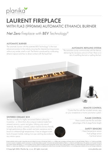 Techcard_Laurent_Fireplace_With_FLA3_990_Burner