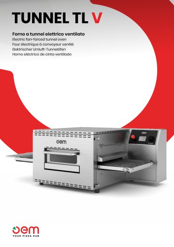 Electric fan-forced tunnel oven TLV80