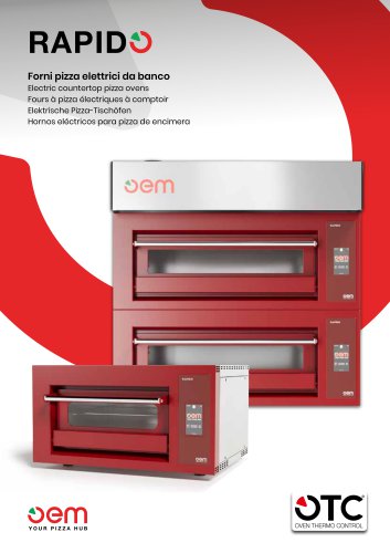 RAPIDO - Electric countertop pizza ovens