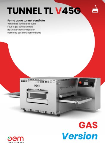 Ventilated tunnel GAS oven TLV45