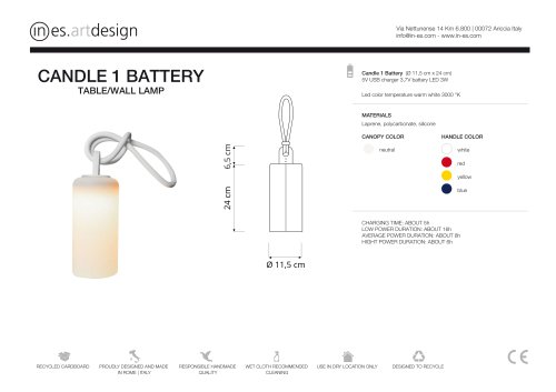 CANDLE 1 BATTERY