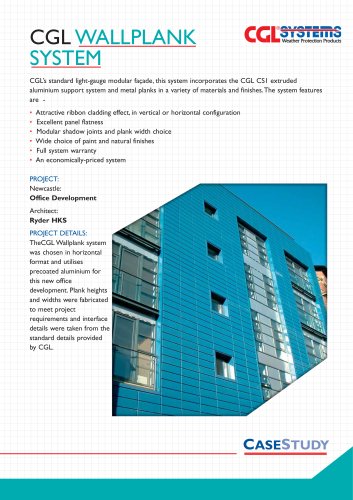 CGL’s standard light-gauge modular façade