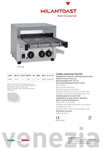 Conveyor toaster 18001