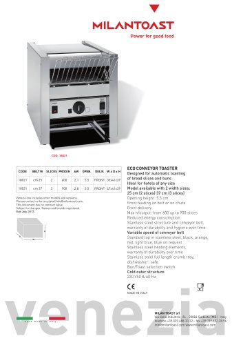 Eco conveyor toaster 18021