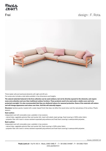 Frei - Three-seater sofa