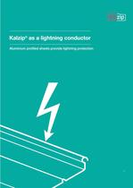 Kalzip as a lightning conductor