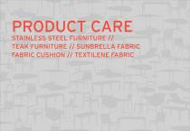 Product care