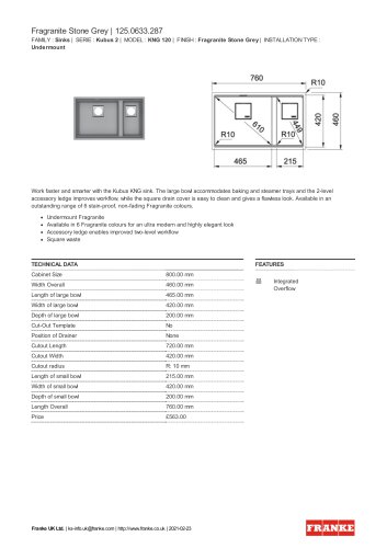 Fragranite Stone Grey | 125.0633.287