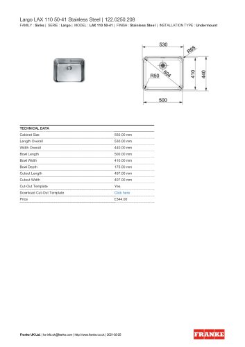 Largo LAX 110 50-41 Stainless Steel | 122.0250.208