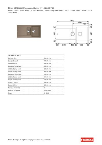 Maris MRG 651 Fragranite Oyster | 114.0633.793