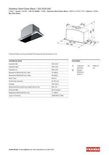 Stainless Steel-Glass Black | 305.0528.842