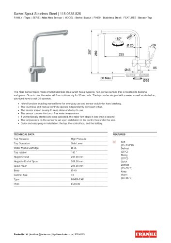 Swivel Spout Stainless Steel | 115.0638.826