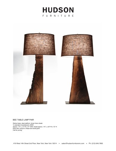 TABLE LIGHTING BEE TABLE LAMP PAIR