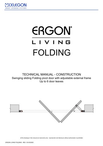 Ergon Living Folding - Tecnichal Manual - rev4 - eng