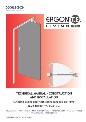 Technical Manual Ergon Living TE SLIM- rev8-eng