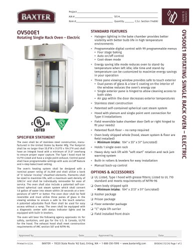 OV500 SERIES