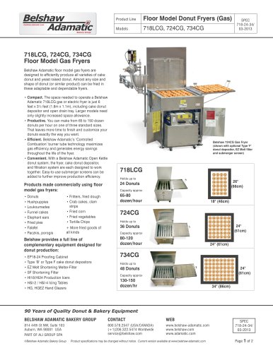 718LCG-718LFG Donut Fryer (Gas)