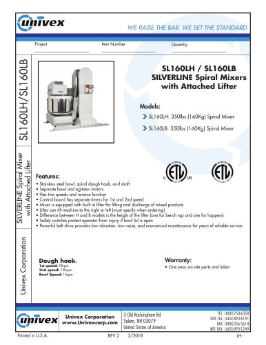 SL160LH / SL160LB