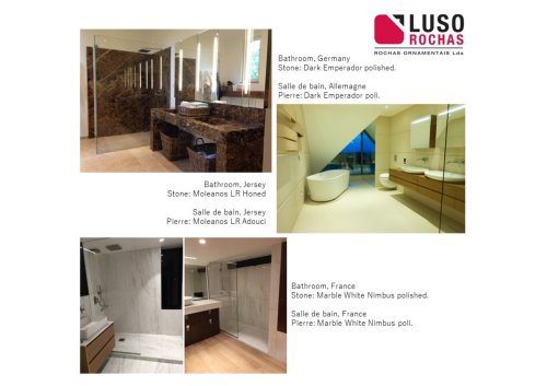 Bathroom in Marble and Limestone By Lusorochas