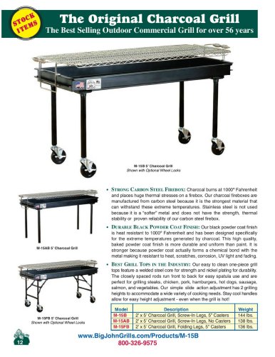 2018 Charcoal Grills & Rotisseries