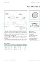 Plate diffuser KHLA