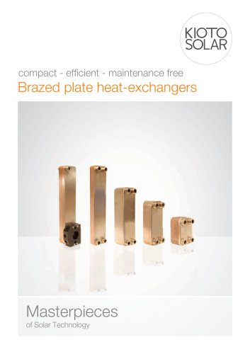 Brazed plate heat-exchangers Masterpieces of