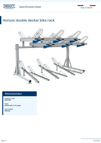 Horizon double decker bike rack