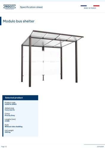 Modulo bus shelter