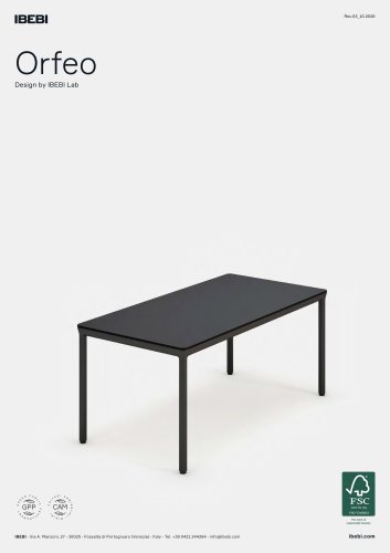IBEBI - Collection ORFEO_Data Sheets