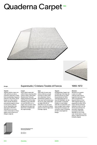 Catalog 150 QUADERNA CARPET