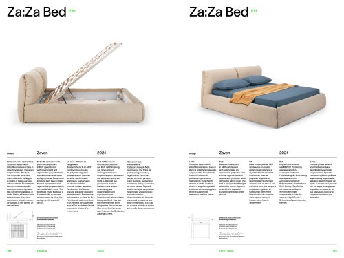 Catalog 1750-1751 ZAZA BED