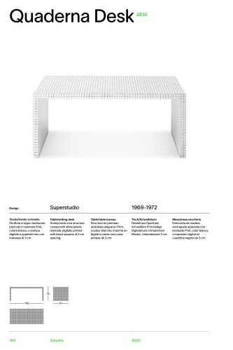 Catalog 2830 QUADERNA DESK