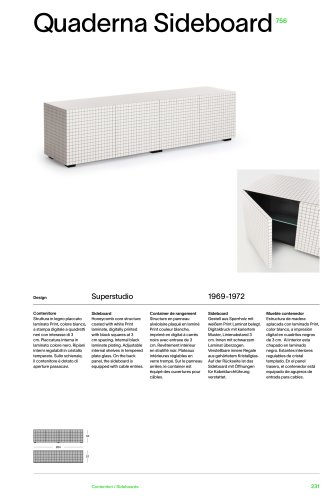 Catalog 756 QUADERNA SIDEBOARD