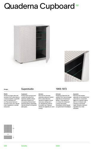 Catalog 757 QUADERNA CUPBOARD