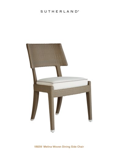 MELINA WOVEN DINING SIDE CHAIR