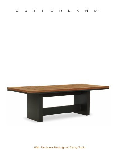 Peninsula Rectangular Dining Table